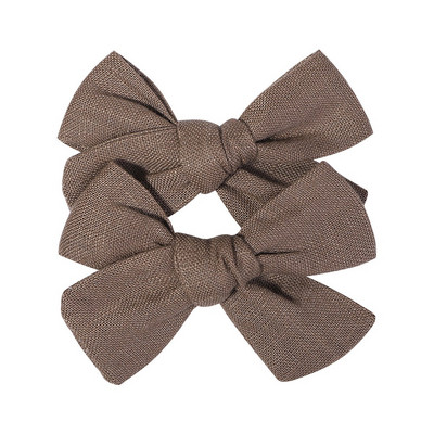 2 kom/lot Nova lanena pamučna mašna za kosu Dječje kopče za kosu za djevojčice Mašna za kosu Ukosnice Jednobojne dječje ukosnice za kosu Ukosnice