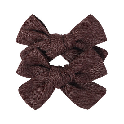 2 kom/lot Nova lanena pamučna mašna za kosu Dječje kopče za kosu za djevojčice Mašna za kosu Ukosnice Jednobojne dječje ukosnice za kosu Ukosnice