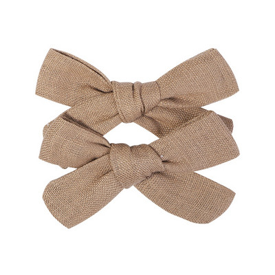 2 kom/lot Nova lanena pamučna mašna za kosu Dječje kopče za kosu za djevojčice Mašna za kosu Ukosnice Jednobojne dječje ukosnice za kosu Ukosnice