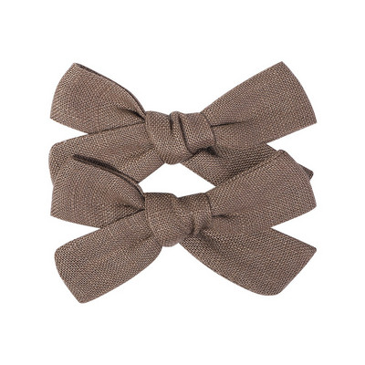 2 kom/lot Nova lanena pamučna mašna za kosu Dječje kopče za kosu za djevojčice Mašna za kosu Ukosnice Jednobojne dječje ukosnice za kosu Ukosnice