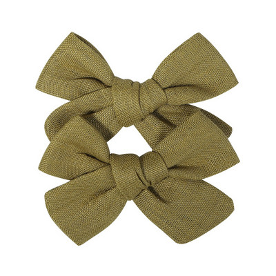 2 kom/lot Nova lanena pamučna mašna za kosu Dječje kopče za kosu za djevojčice Mašna za kosu Ukosnice Jednobojne dječje ukosnice za kosu Ukosnice