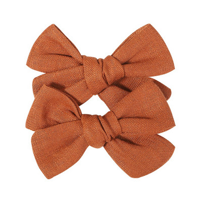 2 kom/lot Nova lanena pamučna mašna za kosu Dječje kopče za kosu za djevojčice Mašna za kosu Ukosnice Jednobojne dječje ukosnice za kosu Ukosnice