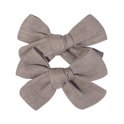 2 kom/lot Nova lanena pamučna mašna za kosu Dječje kopče za kosu za djevojčice Mašna za kosu Ukosnice Jednobojne dječje ukosnice za kosu Ukosnice