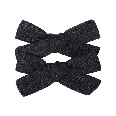 2 kom/lot Nova lanena pamučna mašna za kosu Dječje kopče za kosu za djevojčice Mašna za kosu Ukosnice Jednobojne dječje ukosnice za kosu Ukosnice