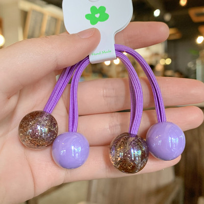 Mados mergaičių elastinės plaukų juostelės Akrilo Gyvūnų lankelis Žvaigždė apvali širdis Meška Tvirta guminė kaklaraištis virvelė Žiedas plaukų aksesuarai moterims