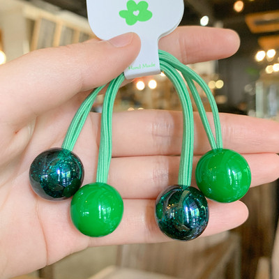 Mados mergaičių elastinės plaukų juostelės Akrilo Gyvūnų lankelis Žvaigždė apvali širdis Meška Tvirta guminė kaklaraištis virvelė Žiedas plaukų aksesuarai moterims