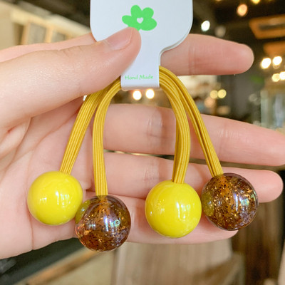 Mados mergaičių elastinės plaukų juostelės Akrilo Gyvūnų lankelis Žvaigždė apvali širdis Meška Tvirta guminė kaklaraištis virvelė Žiedas plaukų aksesuarai moterims