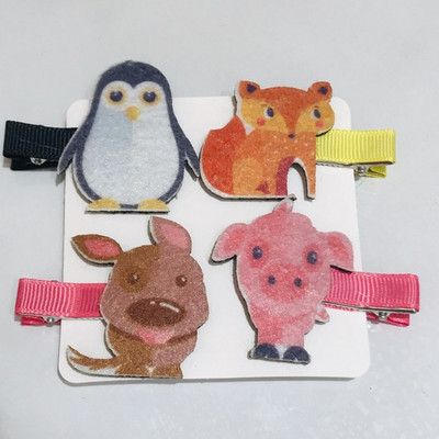 4 kom/set Jednorog My Little Horse Dječja ukosnica Dodaci za kosu Pokrivala za glavu za djevojčice Metalna ukosnica u obliku srca Ukosnica za kosu od smole za poklon