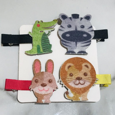 4 kom/set Jednorog My Little Horse Dječja ukosnica Dodaci za kosu Pokrivala za glavu za djevojčice Metalna ukosnica u obliku srca Ukosnica za kosu od smole za poklon