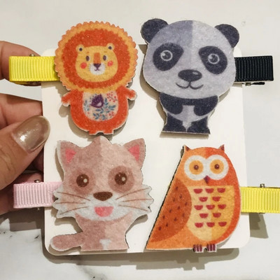 4 kom/set Jednorog My Little Horse Dječja ukosnica Dodaci za kosu Pokrivala za glavu za djevojčice Metalna ukosnica u obliku srca Ukosnica za kosu od smole za poklon