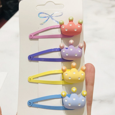 4 kom/set Jednorog My Little Horse Dječja ukosnica Dodaci za kosu Pokrivala za glavu za djevojčice Metalna ukosnica u obliku srca Ukosnica za kosu od smole za poklon