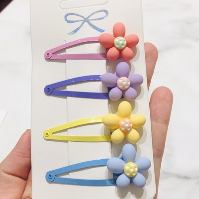 4 kom/set Jednorog My Little Horse Dječja ukosnica Dodaci za kosu Pokrivala za glavu za djevojčice Metalna ukosnica u obliku srca Ukosnica za kosu od smole za poklon