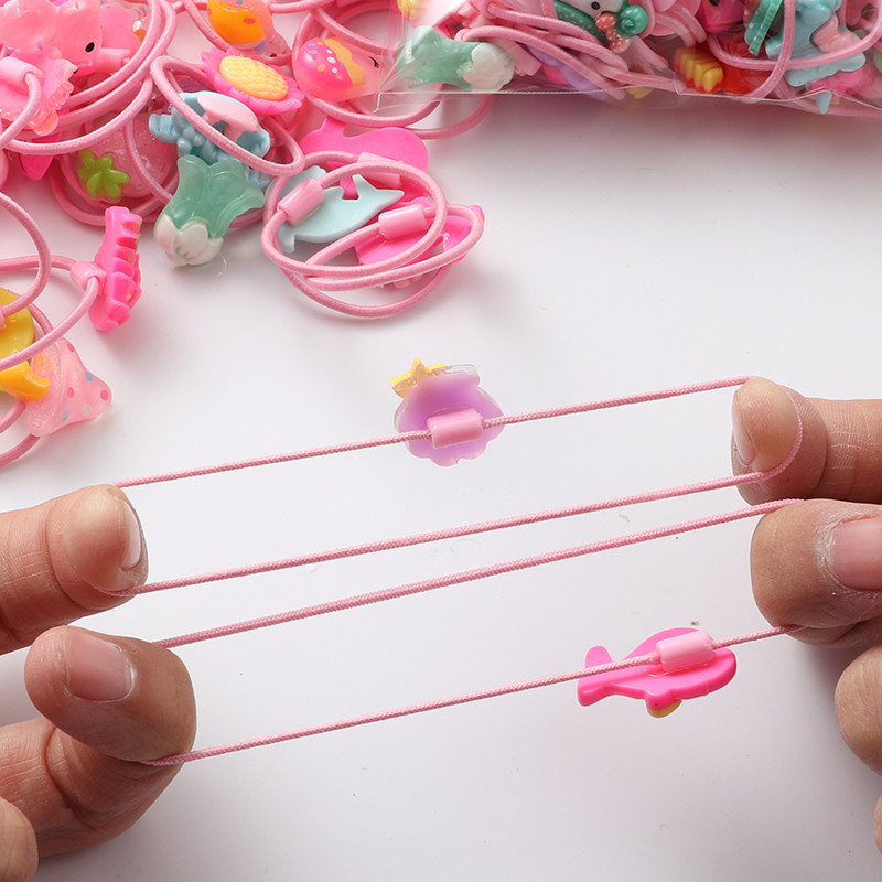 20 komada slatki prsten od životinjske dlake gumice za kosu iz crtića gumice za kosu gumice za djevojčice Korejski dječji dodaci za kosu