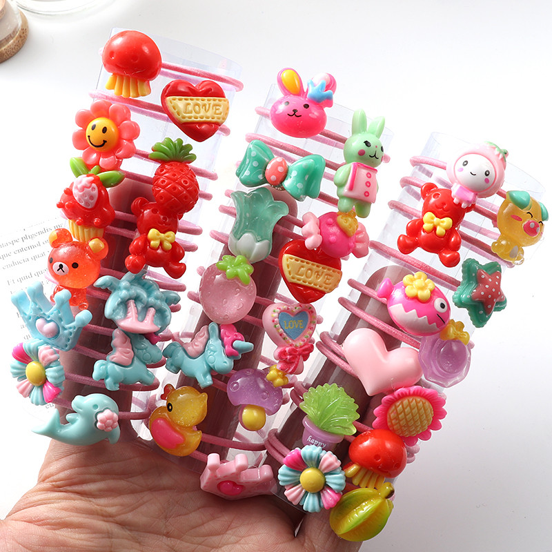 20 komada slatki prsten od životinjske dlake gumice za kosu iz crtića gumice za kosu gumice za djevojčice Korejski dječji dodaci za kosu