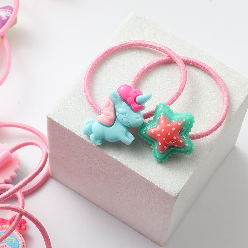 20 komada slatki prsten od životinjske dlake gumice za kosu iz crtića gumice za kosu gumice za djevojčice Korejski dječji dodaci za kosu