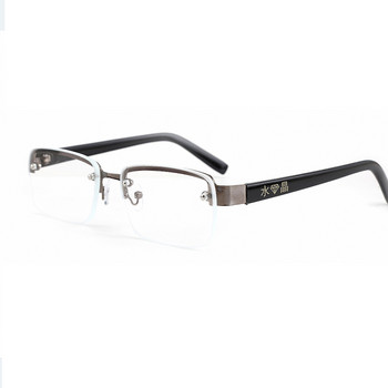 Zilead Classic Metal Half Frame Слънчеви очила за четене Слънчеви очила със стъклени лещи Пребиопия Очила за мъже, жени, очила, очила