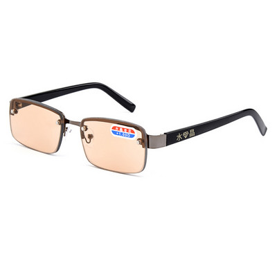 Zilead Classic Metāla pusrāmis Saules Lasīšanas Brilles Stikla Lēcas Saulesbrilles Prebiopija Brilles Vīriešiem Sieviešu Brilles Brilles