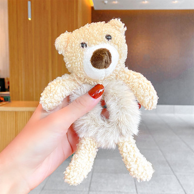 Nove žene, djevojke, slatki plišani medvjed, zec, gumica, gumica za kosu u repu, ukrasite elastične trake za kosu, traka za kosu, modni dodaci za kosu