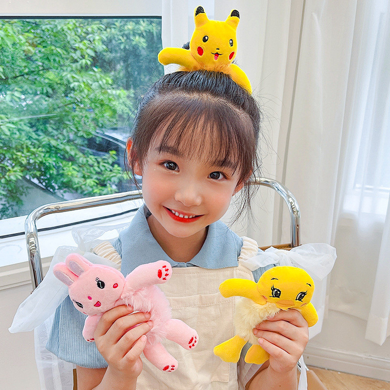 Nove žene, djevojke, slatki plišani medvjed, zec, gumica, gumica za kosu u repu, ukrasite elastične trake za kosu, traka za kosu, modni dodaci za kosu