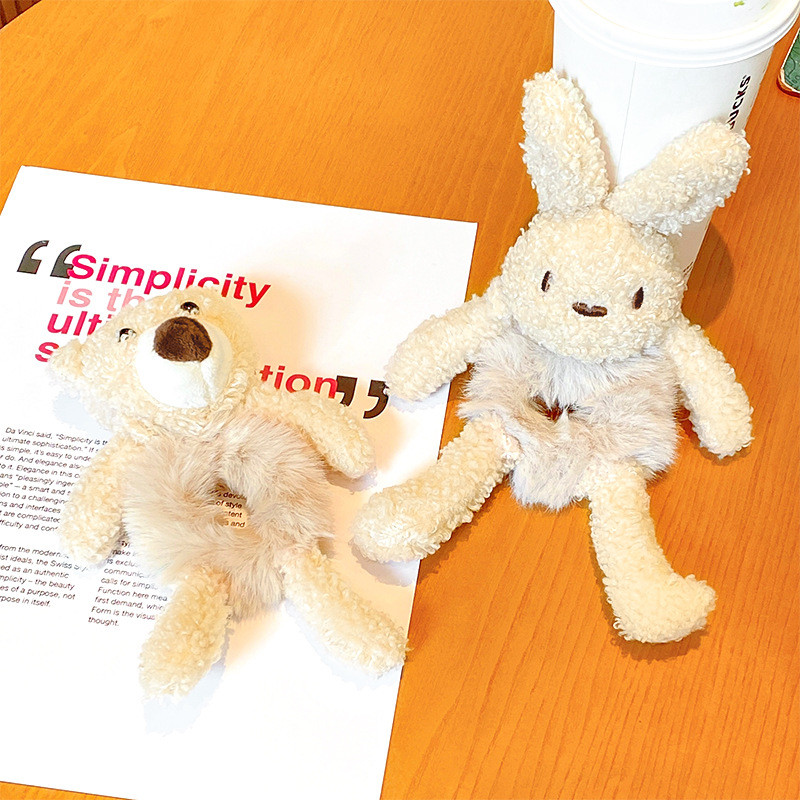 Nove žene, djevojke, slatki plišani medvjed, zec, gumica, gumica za kosu u repu, ukrasite elastične trake za kosu, traka za kosu, modni dodaci za kosu