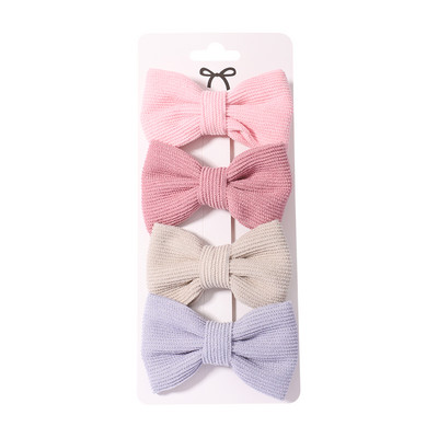 4vnt./Rinkinys Pavasaris Naujas Saldus kietas velveto spalvos lankelio plaukų segtukas, skirtas vaikams, mergaitėms, plaukų segtukai, galvos apdangalai, plaukų priedai