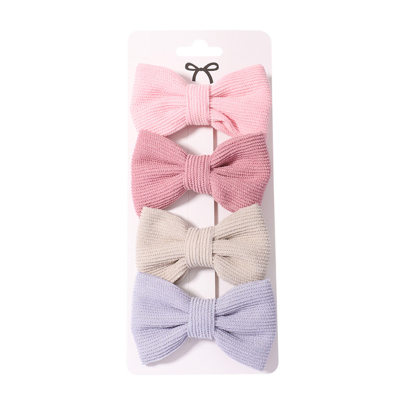 4vnt./Rinkinys Pavasaris Naujas Saldus kietas velveto spalvos lankelio plaukų segtukas, skirtas vaikams, mergaitėms, plaukų segtukai, galvos apdangalai, plaukų priedai