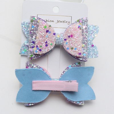 2 vnt mergaičių žėrintys plaukų segtukai, blizgantys tamsoje, vaikiški plaukų segtukai, blizgantys plaukų segtukai, vaikiški lankeliai, madingi aksesuarai