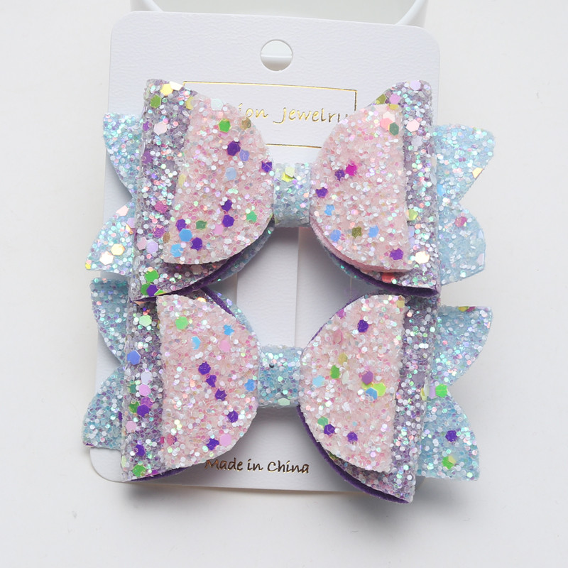 2 vnt mergaičių žėrintys plaukų segtukai, blizgantys tamsoje, vaikiški plaukų segtukai, blizgantys plaukų segtukai, vaikiški lankeliai, madingi aksesuarai