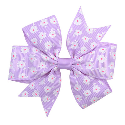 20vnt/part. Spausdinti gėlių lankeliai su segtuku mergaitėms Grosgrain Ribbon Boutique plaukų segtukai Barrettes plaukų priedai 039
