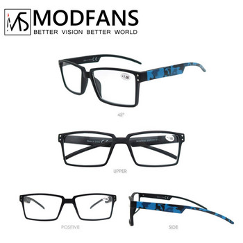 Μεγάλα γυαλιά ανάγνωσης Ανδρικά τετράγωνα σκελετό Readers Vision Presbyopic υψηλής ποιότητας γυαλιά με πόδι παραλλαγής +1+1,5+2+2,5+3