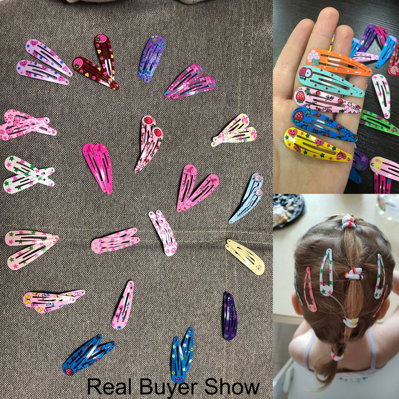 20/30/40/Pcs veleprodajna kopča Candy Color Dripping Koreja Slatka crtana djevojka Ukras za glavu Kosa za kosu Dodaci za kosu za žene Ukosnica