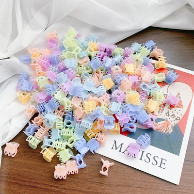 50KOM Crni crtani mini kandže za kosu Dječje slatke ukosnice Dječji modni dodaci za kosu Slatka akrilna kopča za kosu