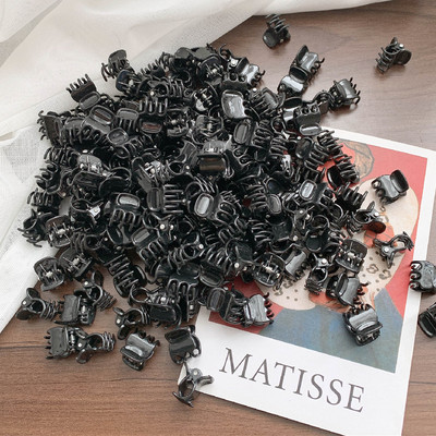 50KOM Crni crtani mini kandže za kosu Dječje slatke ukosnice Dječji modni dodaci za kosu Slatka akrilna kopča za kosu