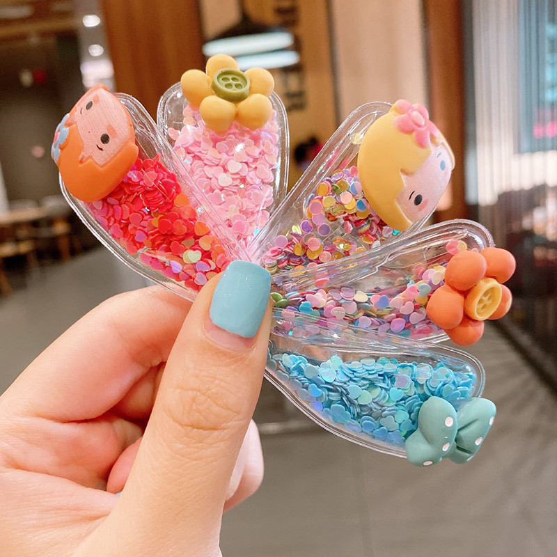 10/20 vnt. Mieli vaisiniai smėlis Snap BB Clips Mergaitėms Spalvingos Vaivorykštės Gyvūnų Plaukų Smeigtukai Vaikams Plaukų Rankenėlė Šoninė Barrettes Mokyklinė galvos apdangalai