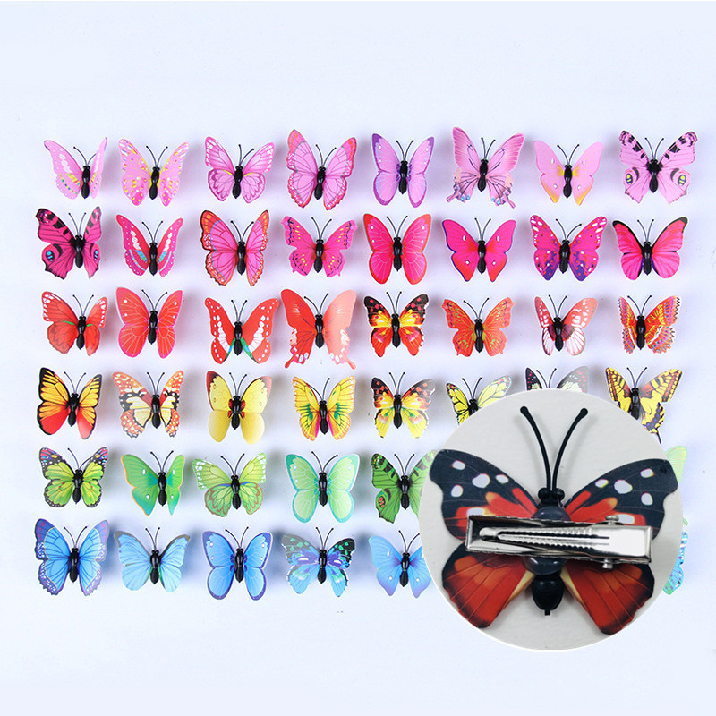 Modna simulacija ukosnice s leptirom 3D kopča za kosu s leptirom Dječja ukosnica za vjenčanje s ukosnicama s leptirom Dijelovi haljine Dodaci za kosu