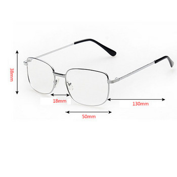 Ανδρικά γυαλιά ανάγνωσης που μπλοκάρουν το μπλε φως Ανδρικά Γυναικεία Επαγγελματική Τετράγωνη Μεταλλική Σκελετός Πρεσβυωπικά Γυαλιά Οράσεως Φακοί Γυαλιά 0 έως +4.0