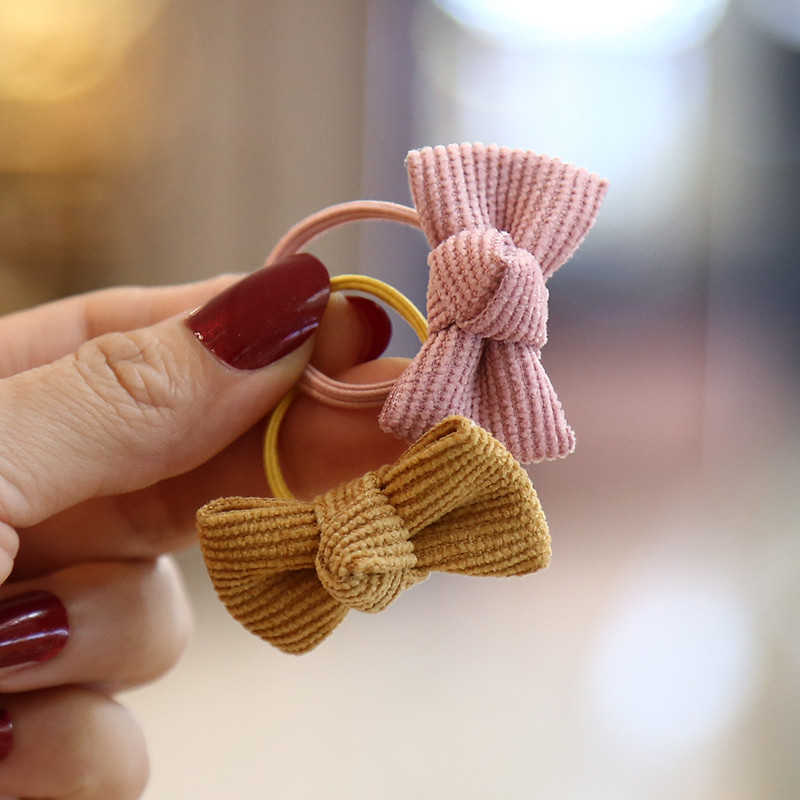 Visokokvalitetne 10 kom/set Gumice za kosu s mašnom za djevojčice Uže Elastične trake za kosu Trake za glavu Mala djeca Držač za konjski rep Dječji dodaci za kosu