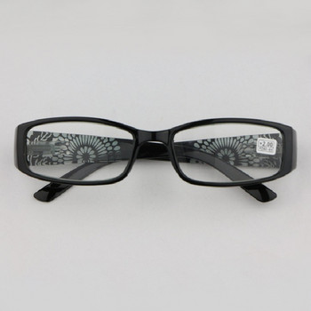 Γυναικεία γυαλιά ανάγνωσης Καθρέφτης σκαλιστά τετράγωνα πλαίσια υψηλής ευκρίνειας φακοί γυαλιά +1,25 1,75 2,0 R191