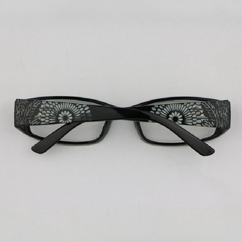 Γυναικεία γυαλιά ανάγνωσης Καθρέφτης σκαλιστά τετράγωνα πλαίσια υψηλής ευκρίνειας φακοί γυαλιά +1,25 1,75 2,0 R191