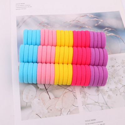 50 kom/lot Dječje uže za kosu Dodaci Škatle Elastične trake za kosu Dekoracije za djevojčice Gumica za kosu 3 cm