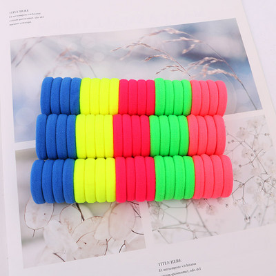 50 kom/lot Dječje uže za kosu Dodaci Škatle Elastične trake za kosu Dekoracije za djevojčice Gumica za kosu 3 cm