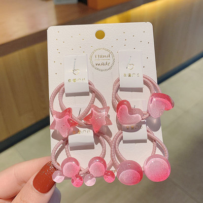 8 komada slatkih gumica za kosu za djevojčice Gumica za konjski rep Držač gumenih pokrivala za glavu gumica za kosu za djevojčice Korejska djeca Dodaci za kosu Traka za kosu