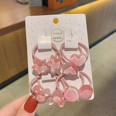 8 komada slatkih gumica za kosu za djevojčice Gumica za konjski rep Držač gumenih pokrivala za glavu gumica za kosu za djevojčice Korejska djeca Dodaci za kosu Traka za kosu