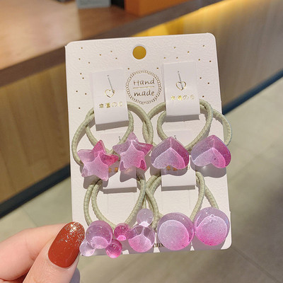 8 komada slatkih gumica za kosu za djevojčice Gumica za konjski rep Držač gumenih pokrivala za glavu gumica za kosu za djevojčice Korejska djeca Dodaci za kosu Traka za kosu