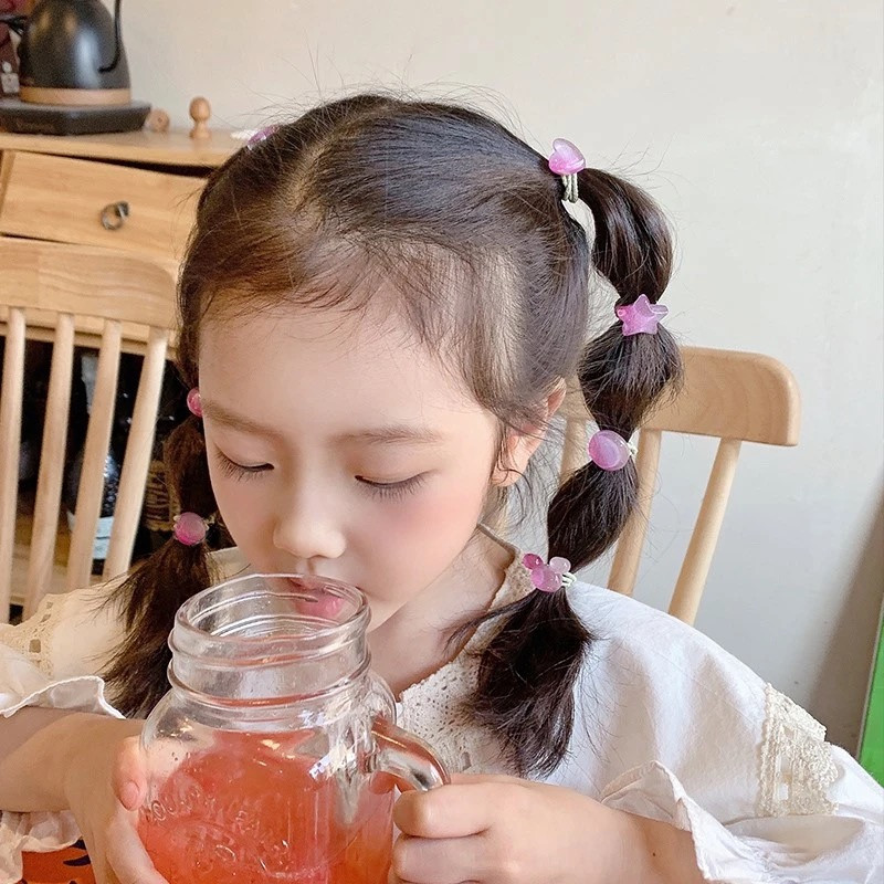 8 komada slatkih gumica za kosu za djevojčice Gumica za konjski rep Držač gumenih pokrivala za glavu gumica za kosu za djevojčice Korejska djeca Dodaci za kosu Traka za kosu