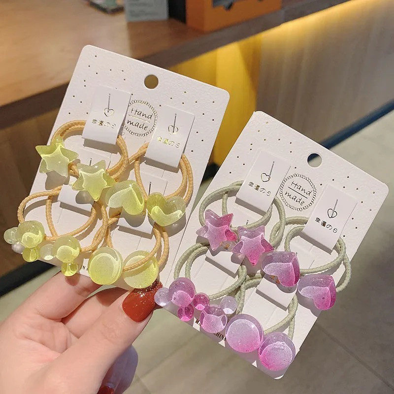 8 komada slatkih gumica za kosu za djevojčice Gumica za konjski rep Držač gumenih pokrivala za glavu gumica za kosu za djevojčice Korejska djeca Dodaci za kosu Traka za kosu