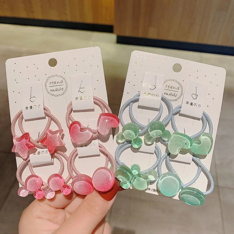 8 komada slatkih gumica za kosu za djevojčice Gumica za konjski rep Držač gumenih pokrivala za glavu gumica za kosu za djevojčice Korejska djeca Dodaci za kosu Traka za kosu