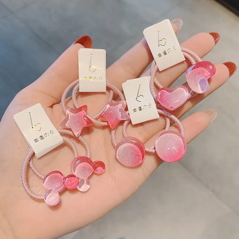 8 komada slatkih gumica za kosu za djevojčice Gumica za konjski rep Držač gumenih pokrivala za glavu gumica za kosu za djevojčice Korejska djeca Dodaci za kosu Traka za kosu