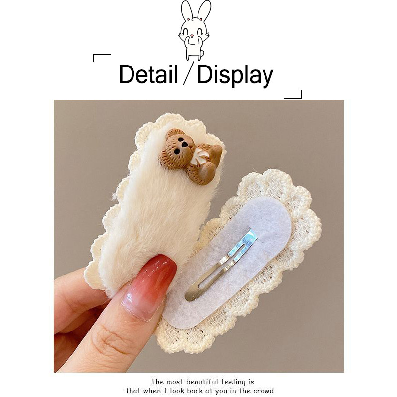 Vaikiškų plaukų segtukų mergaičių plaukų segtukų rinkinys saldainių spalvos vaivorykštė, mielas galvos apdangalas, gėlės, šoninis segtukas Animacinis filmas Gyvūnų pliušinių lankelių plaukų aksesuaras