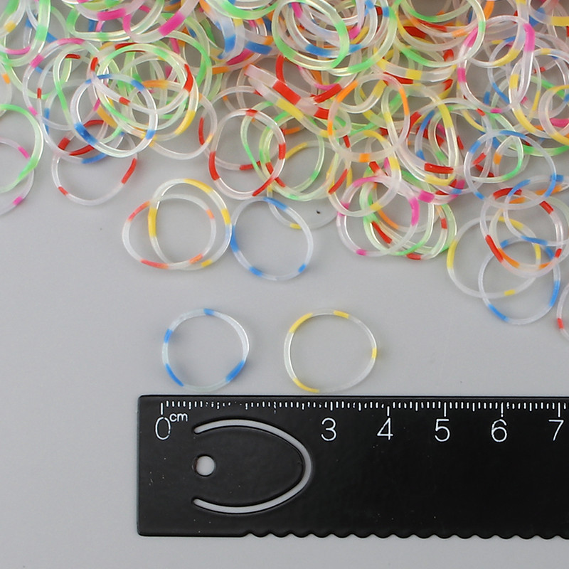 1000kom/pak. Djevojčica Šarene jednokratne silikonske gumice Elastičnost za bebe Mala gumica za kosu u repu Dječje rezance Dodaci